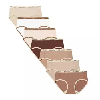 7 шт. женские трусики, хлопковые недельные штаны, нижнее белье, трусы для девочек, сексуальные трусики, дышащие трусы, сексуальное женское белье с низкой талией M&7pcs
