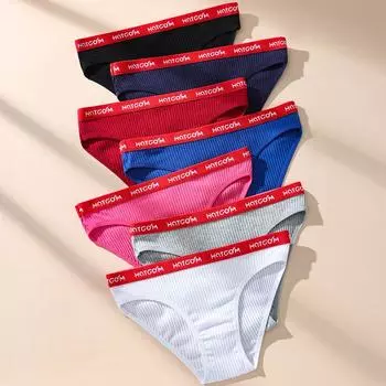 7 шт. женские трусики в полоску, сексуальные женские трусы, дышащие хлопковые трусики, женское нижнее белье, низкая посадка, женское белье XS-L XS разноцветный