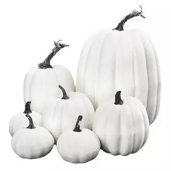 7 штук Хэллоуин искусственная тыква украшение настольный декор макет фотография фестиваль вечеринка столовая кухня