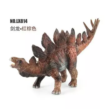 7 Simulated Dinosaur Animal Models, Jurassic Solid Giant Dragon Stegosaurus Triceratops Static Ornament Toys