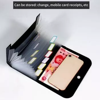 7-слойный 13-слойный водонепроницаемый чехол для файлов с самоклеящимися индексными язычками. Маленький кошелек для файлов. Папка для квитанций. Папка-гармошка A6. as the picture