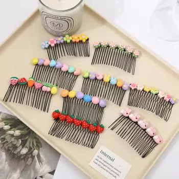 7 см, 1 шт./пакет, новая модная железная заколка для детей, милая мультяшная заколка для украшения волос для девочек Strawberry