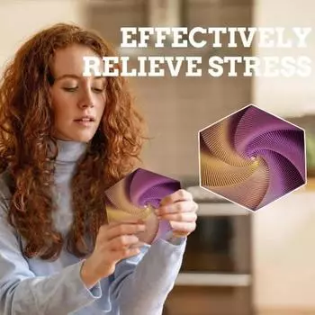 7 см фрактальный шестиугольник, напечатанный на 3D-принтере, для снятия тревожности и стресса, для детей, карманный размер, для путешествий, для взрослых, шестиугольник, сенсорная игрушка, инструмент для осознанной медитации