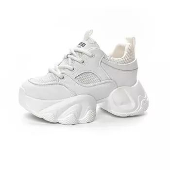 7 см кроссовки женские осенние натуральная кожа весна вулканизированная платформа осень лето лоферы брендовые весенние туфли на плоской подошве 35