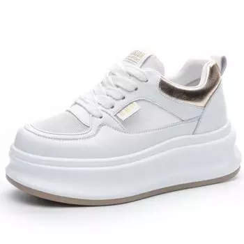 7 см сетчатые синтетические кожаные кроссовки из микрофибры, массивные кроссовки, весенние осенние женские туфли на полой платформе на плоской подошве, летние сандалии на плоской подошве 34