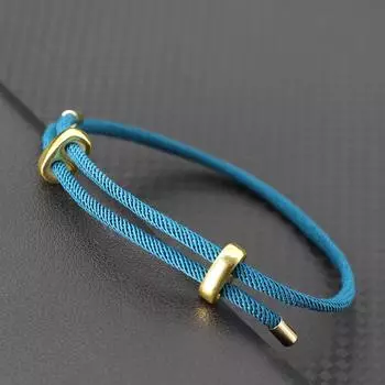 7 Стиль Класс А 4 мм Миланский Веревочный Браслет Мужчины Женщины Простой Регулируемый Плетеный Веревочный Ручной Работы Уличная Велосипедная Ручная Ювелирная Изделие павлин голубой