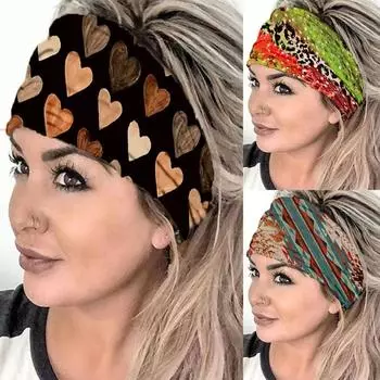 7 стилей, спортивная повязка на голову, пляжная богемная повязка для волос для йоги, мужская повязка на пот для мужчин и женщин