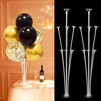 7 трубок, воздушный шар на день рождения, держатель для воздушных шаров, поддержка воздушных шаров, украшение для свадьбы, дня рождения, вечеринки, коллекция воздушных шаров, палка