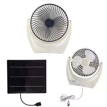 7 В солнечный электрический вентилятор с питанием от солнечной панели USB перезаряжаемый настольный вентилятор охлаждающий воздушный вентилятор для кемпинга на открытом воздухе походов
