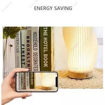 7 Вт настольная лампа из дерева для спальни, перезаряжаемая через USB, прикроватная лампа, бесступенчатая регулировка яркости, светодиодный настольный светильник, украшение для дома на Рождество USB Plug