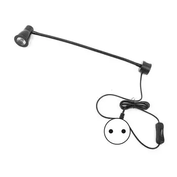 7 Вт светодиодный магнитный рабочий свет для швейной машины, гибкий гусиная шея для промышленного освещения, вилка ЕС