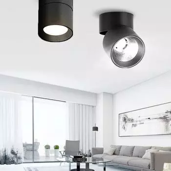 7 Вт светодиодный потолочный светильник, складной, регулируемый на 90°, COB, настенный прожектор, потолочный светильник для гостиной, кухни, внутренний точечный светильник