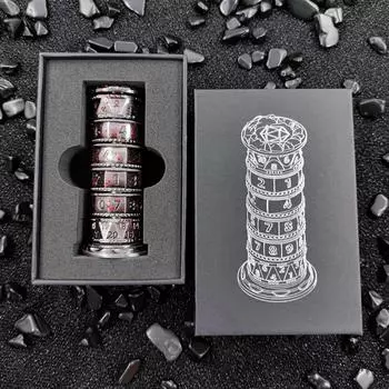 7-в-1 башни для вращающихся кубиков для Dungeons Dragons RPG COC Run Group Cthulhu настольная игра реквизит резьба украшения стола
