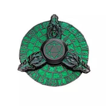 7-в-1 Металлические игральные кости Fidget Spinner Портативный Винтажный Дракон Сверхпрочный цинковый сплав чёрный