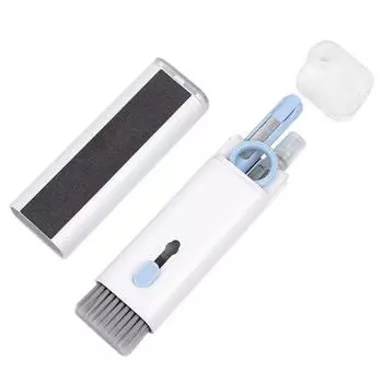 7 в 1 Многофункциональная щетка для чистки клавиатуры компьютера, ручка для чистки наушников для Airpods Pro, набор инструментов для чистки экрана Macbook 1 Kit синий