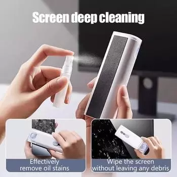 7 в 1 набор щеток для чистки клавиатуры компьютера, очистка экрана, многофункциональные инструменты для чистки чехла гарнитуры, распылитель для очистки пепла синий