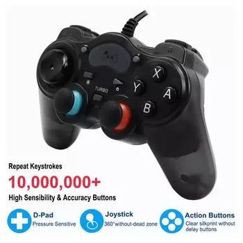 7 в 1 пластиковый проводной игровой контроллер для PS3/PS4/Switch/ПК консоли геймпады QDE