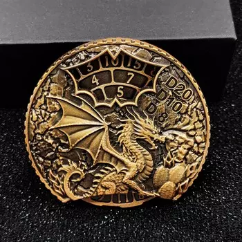 7-в-1 вращающиеся игральные кости Dungeons & Dragons Polyhedron TRPG Cthulhu DND Dice Running настольная игра