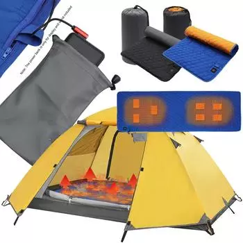 7 зон нагрева спальный коврик 38 до 65 3 передач изоляционный коврик с подогревом питание от USB для кемпинга на открытом воздухе походов