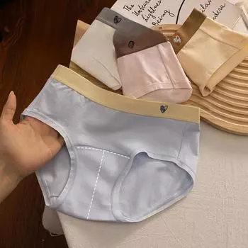 7A антибактериальное удлиненное хлопковое нижнее белье из чистого хлопка для женщин со средней талией больших размеров A-класса детские хлопковые бесшовные треугольные трусики M