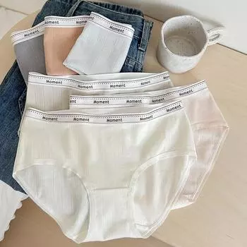 7А детское хлопковое нижнее белье из чистого хлопка антибактериальное удобное дышащее антибактериальное треугольные трусики средней посадки M