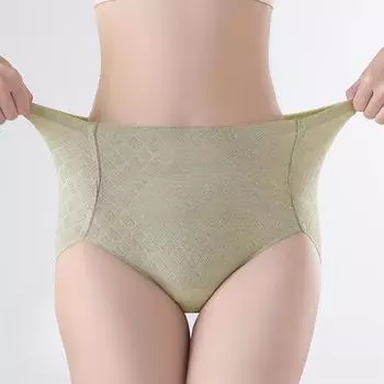7a Level антибактериальные женские трусы-треугольники с высокой талией удобные дышащие осенние трусы-треугольники из чистого хлопка M