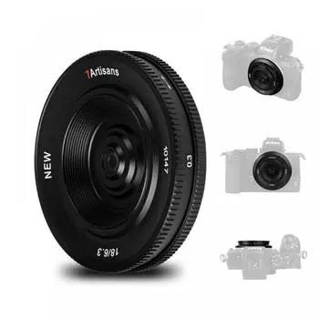 7artisans 18mm F6.3 II Объектив-блинчик Широкоугольный объектив Маленький и легкий APS-C Ручной (Nikon Z-крепление)