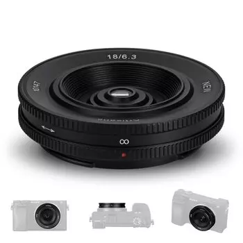 7artisans 18mm II Pancake Lens Широкоугольный объектив Маленький легкий ручной F6.3 и APS-C (Крепление M4/3)