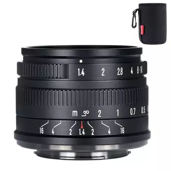 7artisans 35 мм Mark II Single Focus Lens Размер объектива с ручной фокусировкой для крепления NikonZ Совместимость с Z5 Z6 Z6II Z7 ZFC Беззеркальная камера F1.4 APS-C