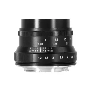 7artisans 35mm Mark II для Fujifilm XM2 Прозрачный объектив с большей диафрагмой, подходящий для компактных беззеркальных камер f1.2 APS-C X-A1 X-A10 X-A2 X-A3 A-at X-M1