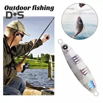 7CM/40G металлическая приманка для джиггинга, дальний заброс, реалистичная светоотражающая искусственная жесткая приманка для ловли пресноводной соленой форели, окуня, рыболовных принадлежностей D