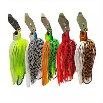 7G Chatter Bait Spinner Bait Weedless Fishing Lure Buzzbait Wobbler Chatterbait For Bass Pike Courteye Fish