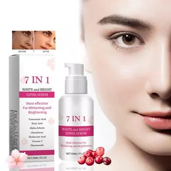 7in1Moisturizing Serum Brightening Face Serum Brightening And Brightening Deep Moisturizing Serum Nourishing Serum 30ML One Size белый