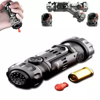 7JI Ручная игрушка-фиджет, корпус из сплава, игрушка для снятия стресса, убивающая время, компактная портативная конструкция из нержавеющей стали для взрослых, черная, вращающаяся/складная