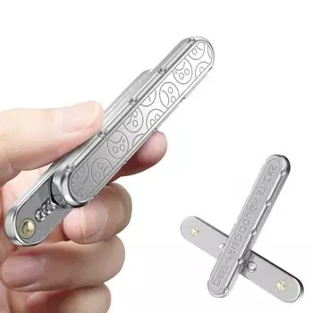 7JI Stick Fidget Slider Fidget Toy Fidget Toy Gadget Toy Kill Time EDC Stress Relief Stress Relief Goods Adult Christmas Present Gift Silver Silver