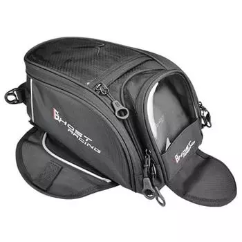 7л мотоциклетная портативная сумка на топливный бак с гладкой ручкой, несколькими карманами на молнии, универсальная противоскользящая большая