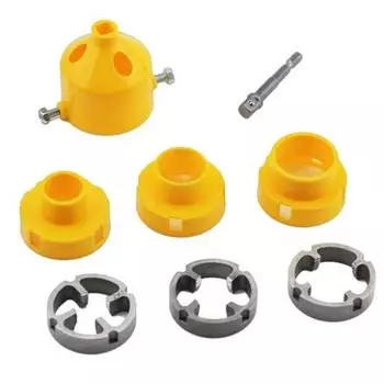 7pcs 1/2 3/4 And 1 Water Pipe Thread Plate Set Pipe Threader Plumbing Tool for Electric Drill For Electric Drill