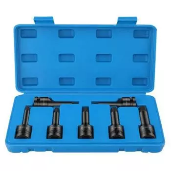 7PCS Broken Bolt Extractor 1/2/3/4/5/6/7mm Screw Extractor Drill Bit Set Carbon Steel Damaged Screw Extractor Remover CHINA