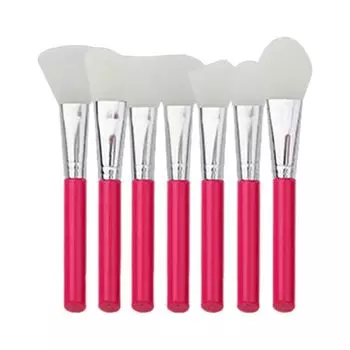 7Pcs Makeup Brush Facial Mud Mixing Brush Soft Silicone Mask Brush Set Professional Women