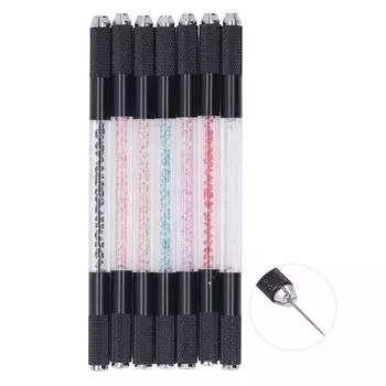 7pcs Microblading Pens Double Head Manual Eyebrow Tattoo Hand Tools for Makeup Supply Salon