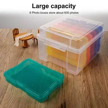 7 шт. Фото футляры для хранения контейнеры для хранения сильная грузоподъемность компактный размер портативный прозрачный