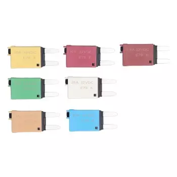 7PCS предохранитель вставного типа автоматический выключатель с ручным сбросом ATC ATO лезвийный предохранитель 32VDC 5A 7.5A 10A 15