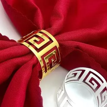 7 шт. Круглые держатели для салфеток, набор колец, стильные украшения для обеденного стола на свадьбу ко Дню святого Валентина