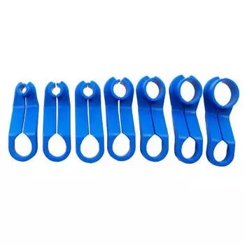7pcs/set Vehicles AC Line Disconnect Tool Set Fuel Line Removal Tool Replacement Fuel Line Angled Disconnect Tool CHINA