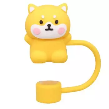 7Pcs Silicone Cartoon Animals Straw Caps Reusable Funny Tumbler Straw Plugs Dust-Proof for Stanley 30/40oz Tumbler Accessories CHINA