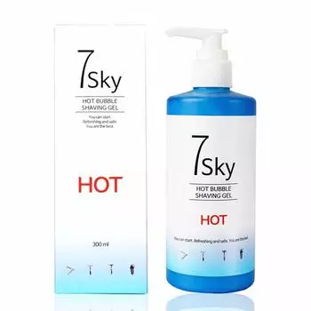7Sky Hot Bubble Shaving Gel, 5 pieces, 300ml