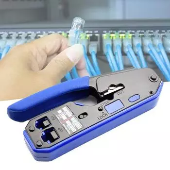 7SQ610 Щипцы для интернет-проводов Точные огнестойкие щипцы для сетевых кабелей из ПВХ для зачистки кабеля Ethernet