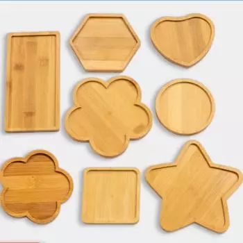 7Style бамбуковый коврик для чашки в форме геометрической фигуры, держатель для кружки для чая и кофе, декор стола, защита столешницы от выцветания, подставка для кухни и дома as picture