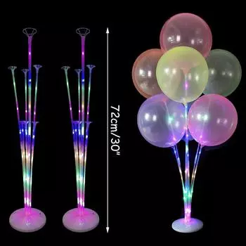 7Tubes Balloons Stand Balloon Holder Column Confetti Balloon Baby Shower Kids Birthday Party Wedding Decoration Supplies