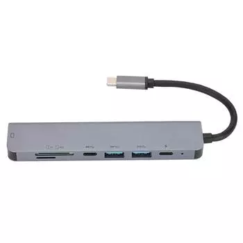 7в1 концентратор TypeC на HDMI +PD многофункциональный адаптер конвертер для быстрой зарядки